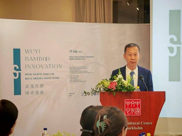 网上股票配资平台 中国驻瑞典大使崔爱民出席中国·南平“武夷竹立方”推介会