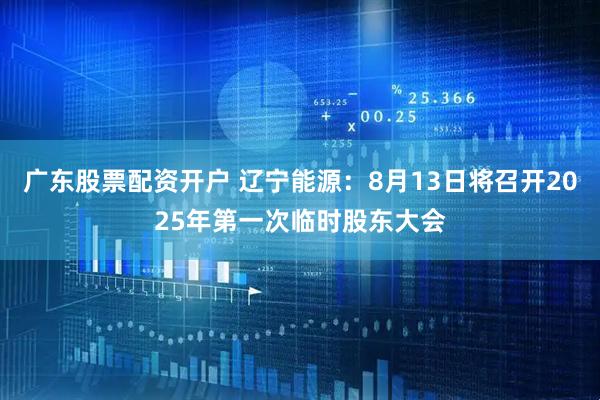 广东股票配资开户 辽宁能源：8月13日将召开2025年第一次临时股东大会